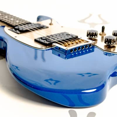 Daion Savage Blue Electric Guitar w/ Original Daion Branded Hardshell Case image 15