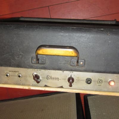 Vintage 1958 Gibson GA-9 Combo Amp Black Tolex image 2