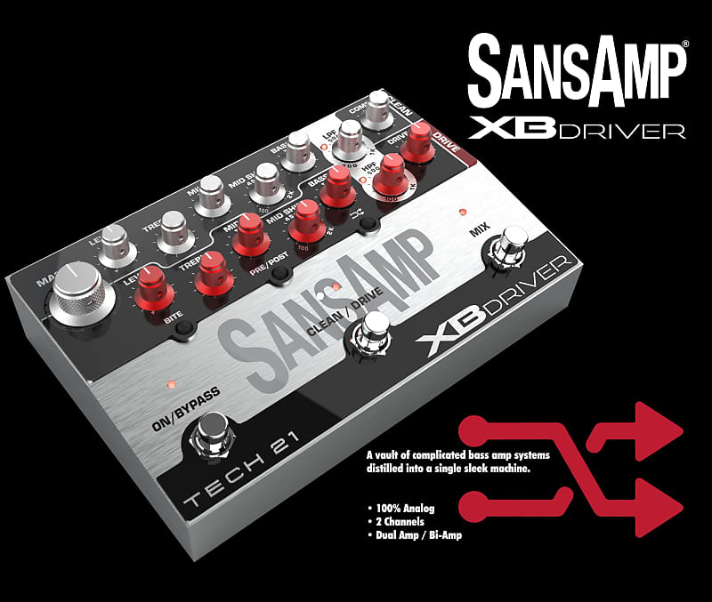 ベース Tech 21 SANSAMP Bass d WAXX mod MP40 – Tech 21 NYC