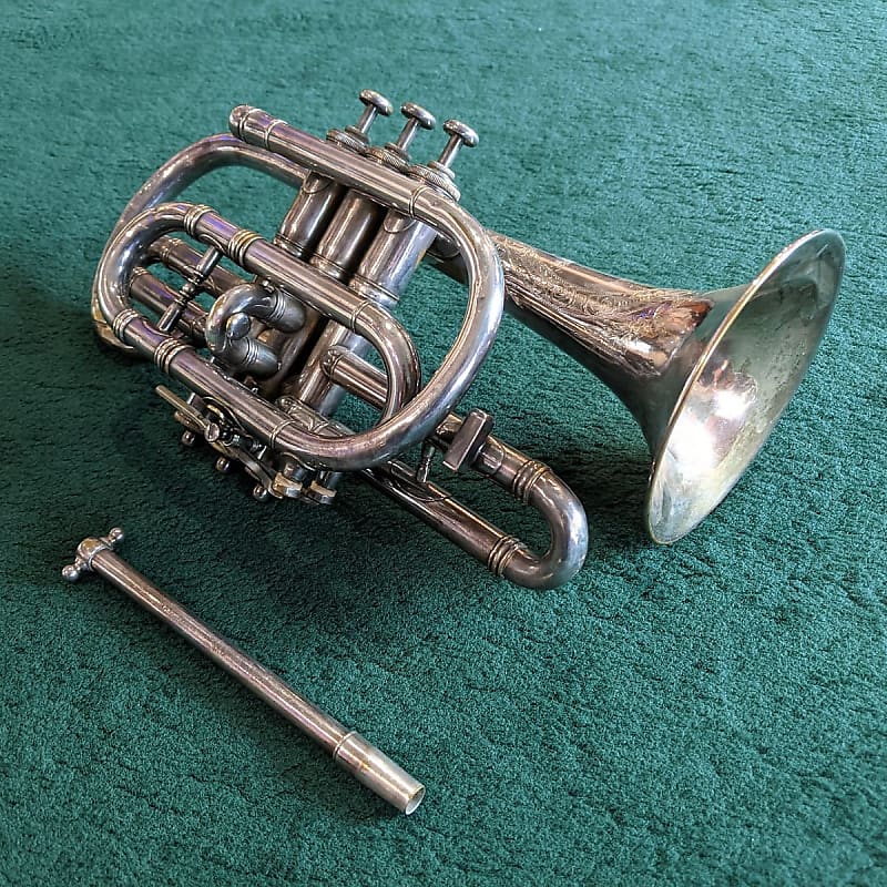 Boston Musical Instrument Company 3 Star Cornet Silver image 1