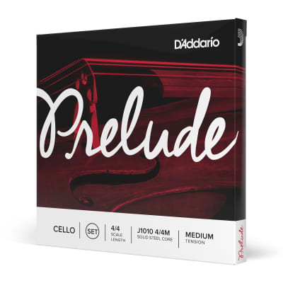 D'Addario J1010 4/4M Prelude Cello String Set, 4/4 Scale, Medium Tension image 5