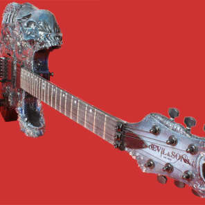 The Xenomorph III Alien themed guitar/playable artwork from Devil & Sons image 6