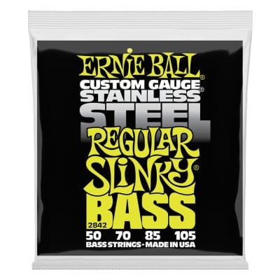 Ernie Ball 2842 Regular Slinky Stainless Steel Electric Bass Strings image 1