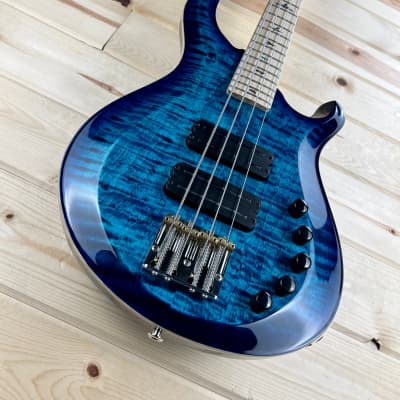 PRS Paul Reed Smith Gary Grainger 4 String Flame Maple Top Cobalt Blue NEW! #4499 for sale