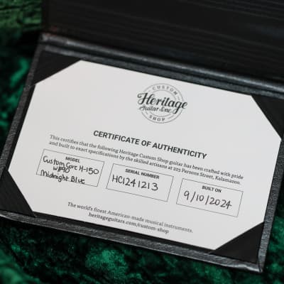 Mint Heritage Custom Shop Factory Special H-150 with P90 Neck 2024 - Midnight Blue image 15