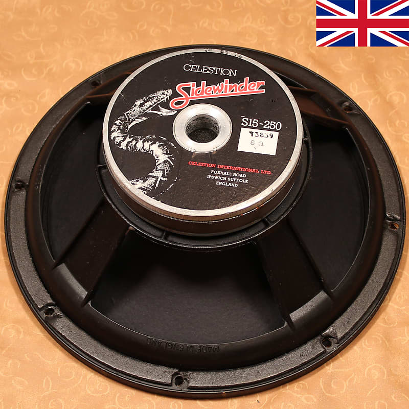 1985 Sidewinder 15 inch CELESTION Bass Speaker (Made UK) 250 Watt 8Ohm