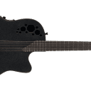 Ovation Elite TX E-Acoustic Guitar 2078TX-5, Deep Contour, Black Textured