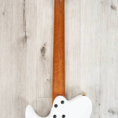 Ibanez Lari Basilio Signature LB1 Guitar, Roasted Birdseye Maple, White image 17