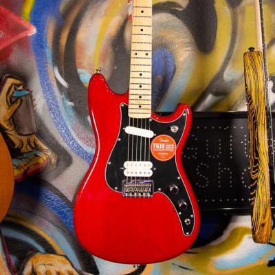 Fender Duo-Sonic HS 2020 Crimson Red Transparent image 2