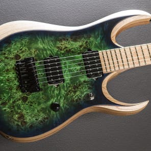 Ibanez Iron Label RGDIX6MPBSBB - Surreal Blue Burst | Reverb