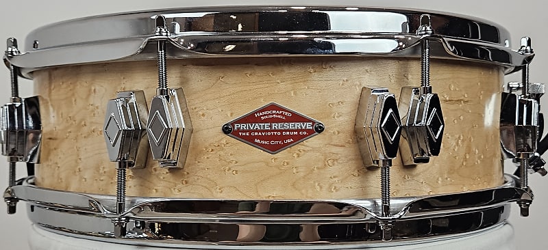 Craviotto 4x14 Slingerland style birdseye maple Private Reserve Buddy Rich  model snare drum. From my personal collection