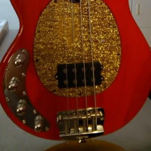 Spring Time!!!  Ernie Ball     STING RAY     discontinued color RED /Orange FUNK MACHINE!! image 1
