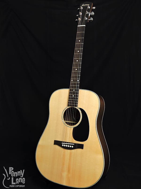Eastman PCH2-D Solid Top Acoustic Dreadnought Guitar with Gig Bag image 1