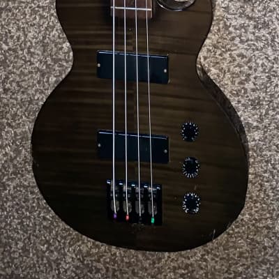 Grass Roots Les Paul Bass Type G-LB-52CC Black Electric Bass