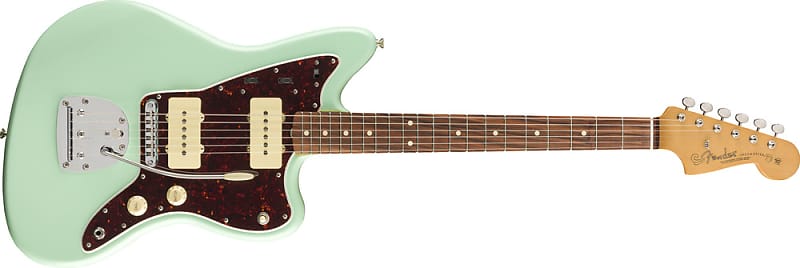 Fender Vintera '60s Jazzmaster Modified Electric Guitar Surf Green & Gig Bag image 1