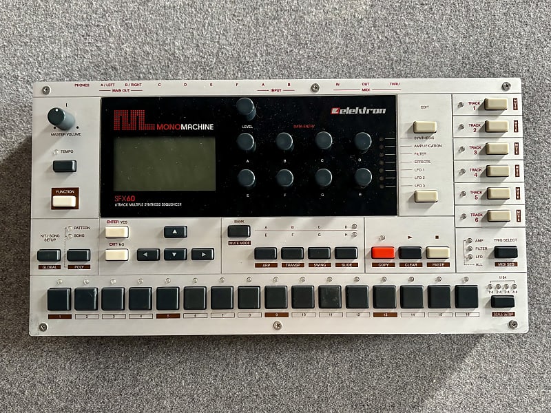 MATRIXSYNTH: Elektron Blue Monomachine SFX60 MKII Anniversary Edition SN  E08110611-57