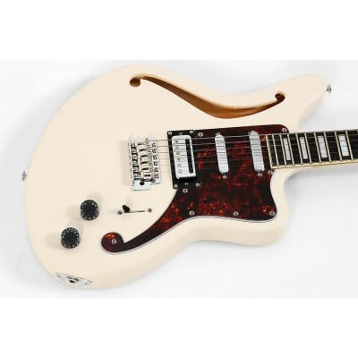 Immagine D'Angelico Premier Series Bedford SH Limited-Edition Electric Guitar with Tremolo Regular Champagne - 3