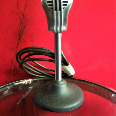 Vintage 1950's Turner 9D dynamic microphone Satin Chrome w cable High Z harp mic image 1