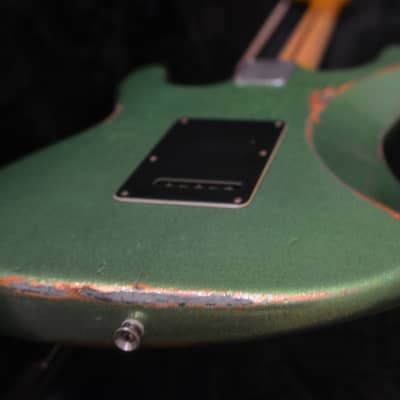 American Fender Stratocaster Relic Green Sparkle HSS image 6