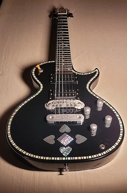 フレット残9-10割【美品】ZEMAITIS C24SU black pearl heart