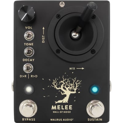 Walrus Audio Melee Wall of Noise Reverb/Distortion Pedal, Black for sale