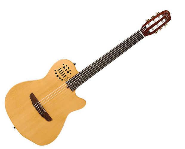 Godin Guitars 32150 Electric Guitar ACS Nylon Synth Access 2 Voice Natural SG Used Reverb