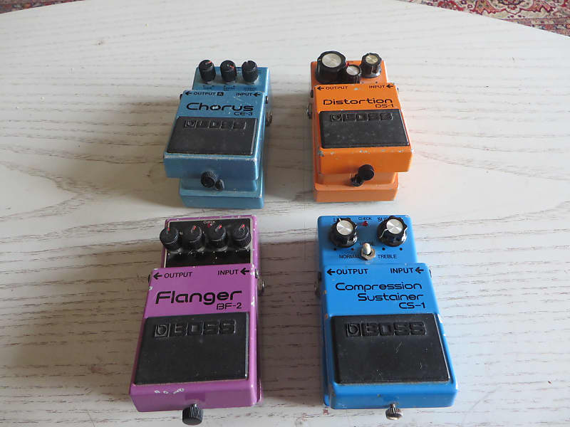 BOSS COMPRESSIONSUSTAINER CS1/FLANGER BF2/DISTORTION Reverb