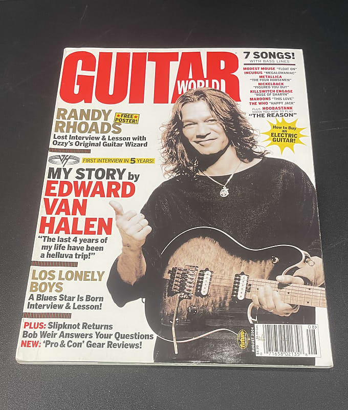 Eddie Van Halen Guitar World Magazine August 2004 | Reverb