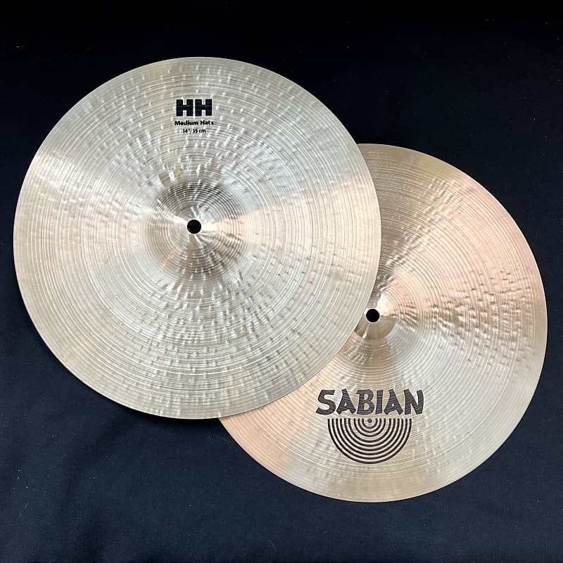 Sabian HH 14-inch Medium Hi-Hats, Old Logo, 995gm/1351gm | Reverb