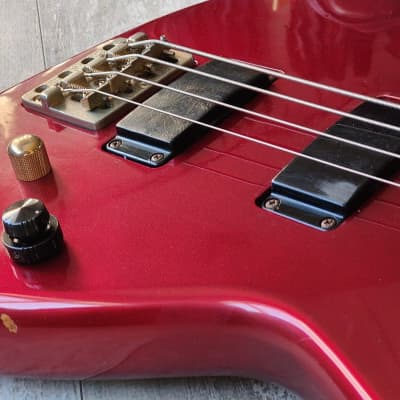 1983 Aria Pro II Japan SB Elite-II Electric Bass (Deep Red Metallic) image 5