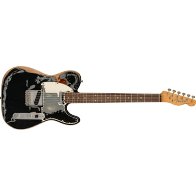 Fender Joe Strummer Signature '66 Telecaster Rosewood Fingerboard - Black over 3-Color Sunburst image 4