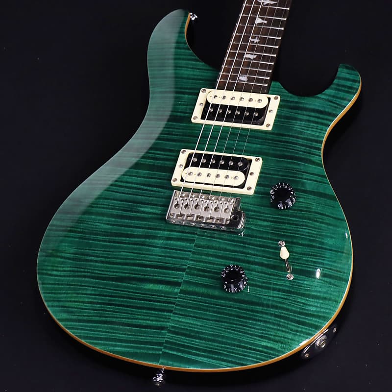 Paul Reed SmithPRS SE Custom24 Beveled Flame Maple Top Emerald Green  (S/N:R02034) (07/26)