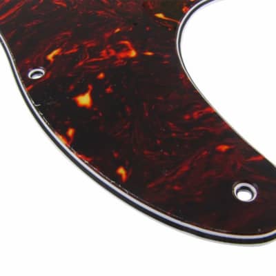Carmedon 8 Holes Tele Electric Guitar Pickguard Scratch Plate for Fender USA/Mexican Made Telecaster Modern Style Guitar Parts (4 ply Tortoise) 2023 - Tortoise image 2