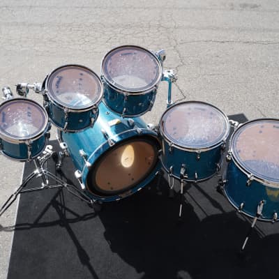 Pearl Masters BIRCH Studio Ocean Sparkle Lacquer 6pc Birch Shell Pack -No hdw. | 8,10,12,14,16,22'' image 6