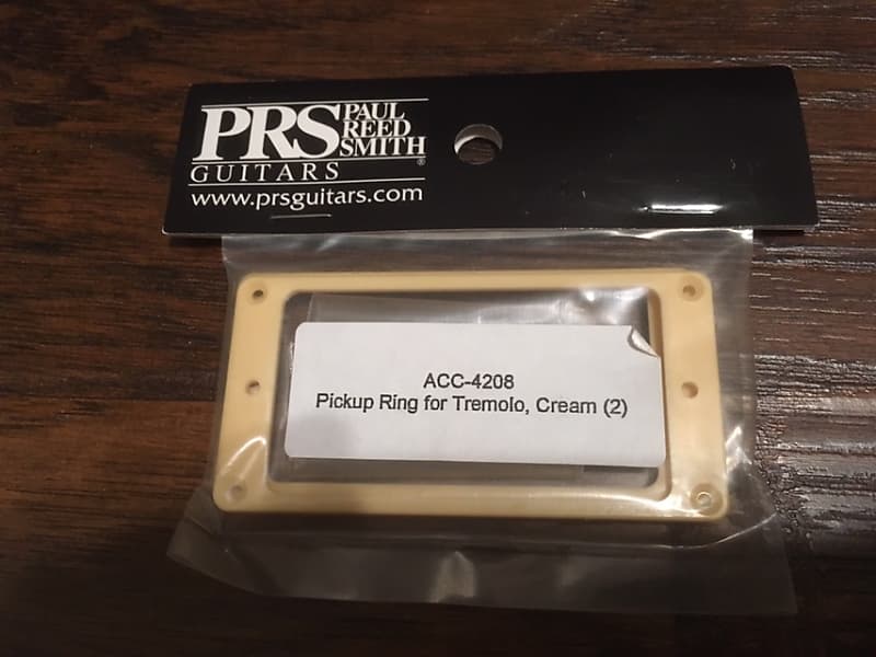 Paul Reed Smith Guitar PRS Pickup Rings Creme - Flat Tremolo Set New ACC-4208 image 1