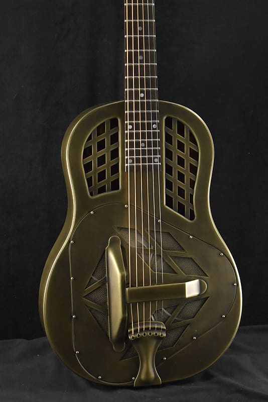 National NRP Tricone 12-Fret Antique Brass image 1
