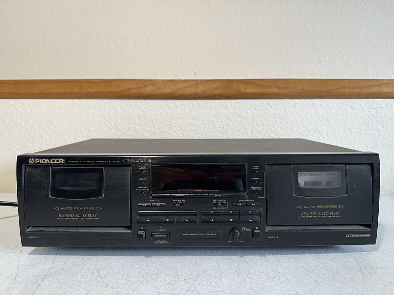 Pioneer CT-W404R Dual Cassette Deck Tape Recorder Dubbing HiFi Stereo Vintage image 1