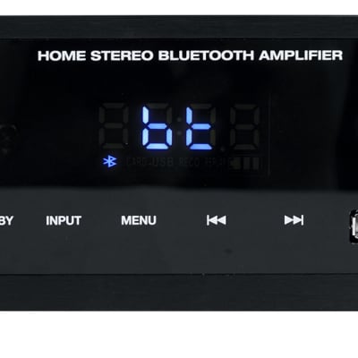 Rockville BLUAMP 150 Stereo Bluetooth Amplifier Receiver+2) Black Patio Speakers image 12