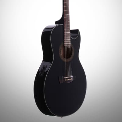 Ibanez EP5 Euphoria Steve Vai Signature Acoustic-Electric Guitar, Black Pearl image 3