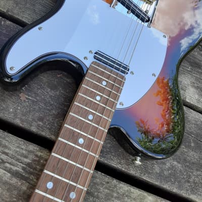 Xaviere  PRO830 Tele Sunburst Alder & Rosewood Humbucker Rails Kwikplug Equipped by Guitars For Vets image 5