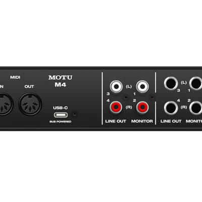 MOTU M4-MOTU 4x4 USB-C Bus-Powered Audio Interface image 4