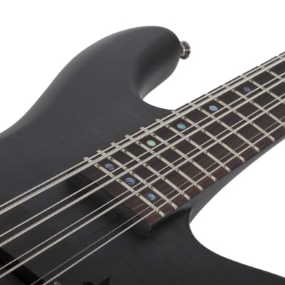 Schecter Stiletto Studio-8 Bass, See-Thru Black Satin (STBLS) image 9