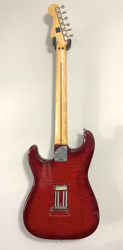 高評価のクリスマスプレゼント 1993-1994 MIJ Flame Foto HRRI Stratocaster Fender Japan ギター