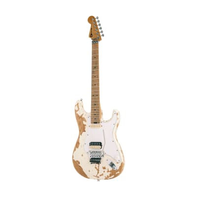 Charvel Henrik Danhage Ltd Ed Signature Pro-Mod So-Cal Style 1 Electric Guitar, White Relic image 3