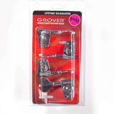 Grover 145C Titan® Electric Bass Tuning Machines, 2 + 2, Chrome image 2