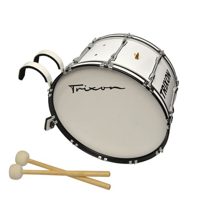 Trixon Field Series Marching Bass Drum 20 By 14" - White image 3