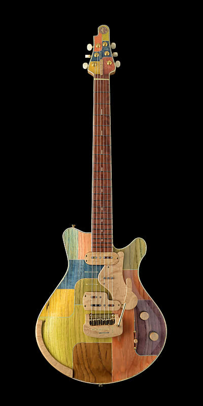 Jersey Girl Homemade Guitars “Coota-Coneysides” 2022 Multi Colored Inlaid  Top, NEW (Authorized Deale