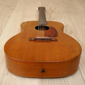 1960s Harmony H165 Vintage Acoustic Guitar Mahogany Grand Concert, Pro Neck Reset image 11