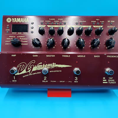 Yamaha DG-Stomp Guitar Effect Pedal Pre Amp Bass Multi Processor DG Stomp Modeling for sale