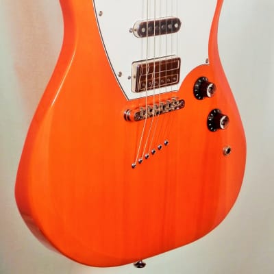 Guild Surfliner Sunset Orange Solid Body Electric Guitar with Deluxe Guild Gig Bag image 1
